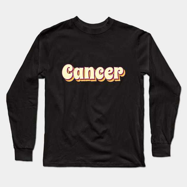 Cancer Horoscope Long Sleeve T-Shirt by Mooxy